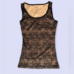 Shapewear Cami Tank Black/Nude Yummie Tummie Small EUC